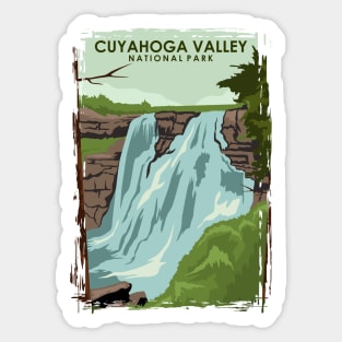 Cuyahoga National Park Travel Poster Sticker